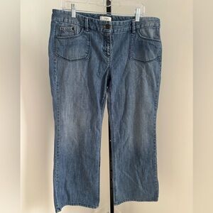 LOFT Women's Cropped Blue Jeans